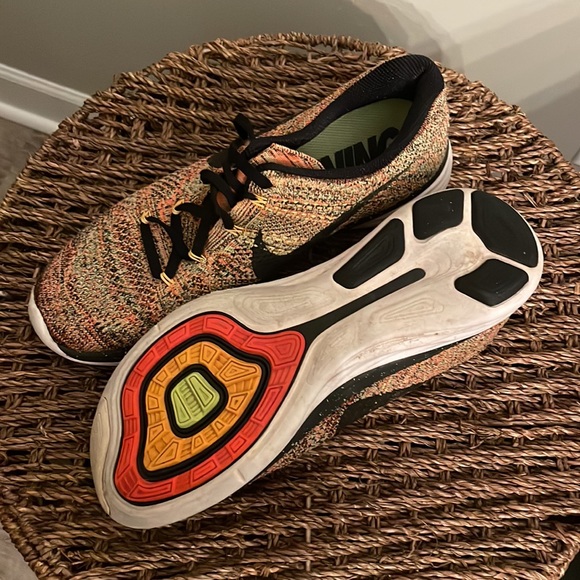 Nike Flyknit Lunar 3 Multicolor Running Shoes Men’s 9 - Picture 5 of 5